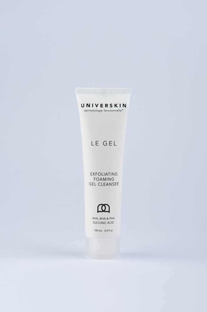 Universkin The Gel 100ml exfoliating foaming cleanser