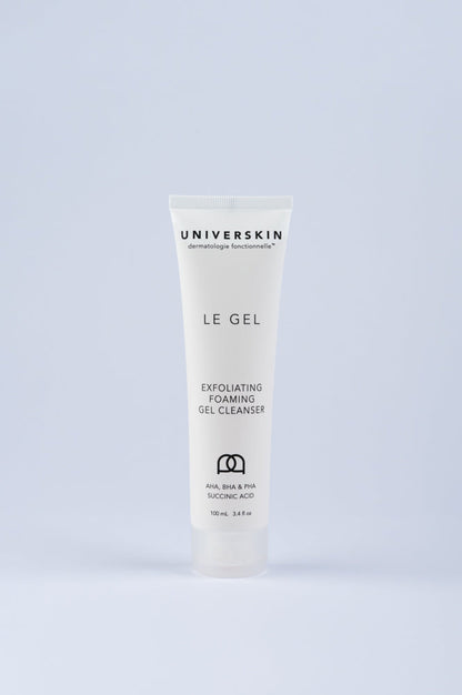 Universkin The Gel 100ml exfoliating foaming cleanser