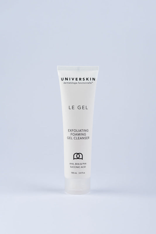Universkin The Gel 100ml exfoliating foaming cleanser